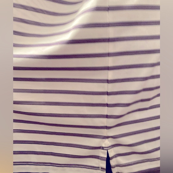 white collared striped T-shirt size 3XL - Picture 3 of 12